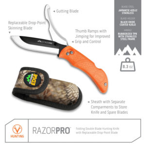 Outdoor Edge Folding Knife 3,5" RazorPro S Orange - ontweidmes