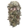 Gezichtsmasker met 3D blaadjes wetland camouflage